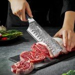 Moritaka 7” Nakiri Knife with Ergonomic Handle