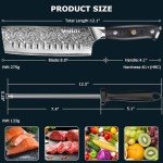 Moritaka 7” Nakiri Knife with Ergonomic Handle