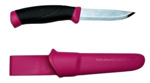 Moritaka Companion Fixed Blade Outdoor Knife - Magenta