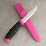 Moritaka Companion Fixed Blade Outdoor Knife - Magenta