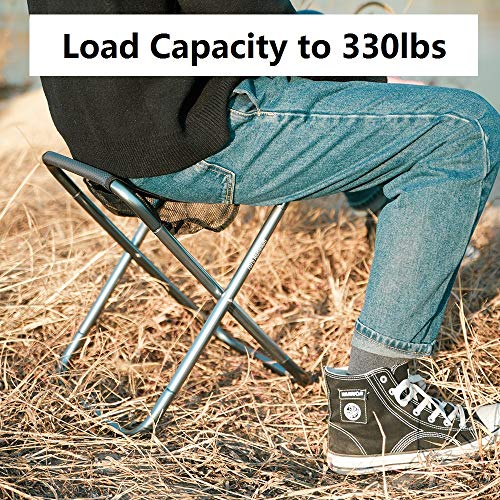16" Large Folding Camping Stool with Carry Bag