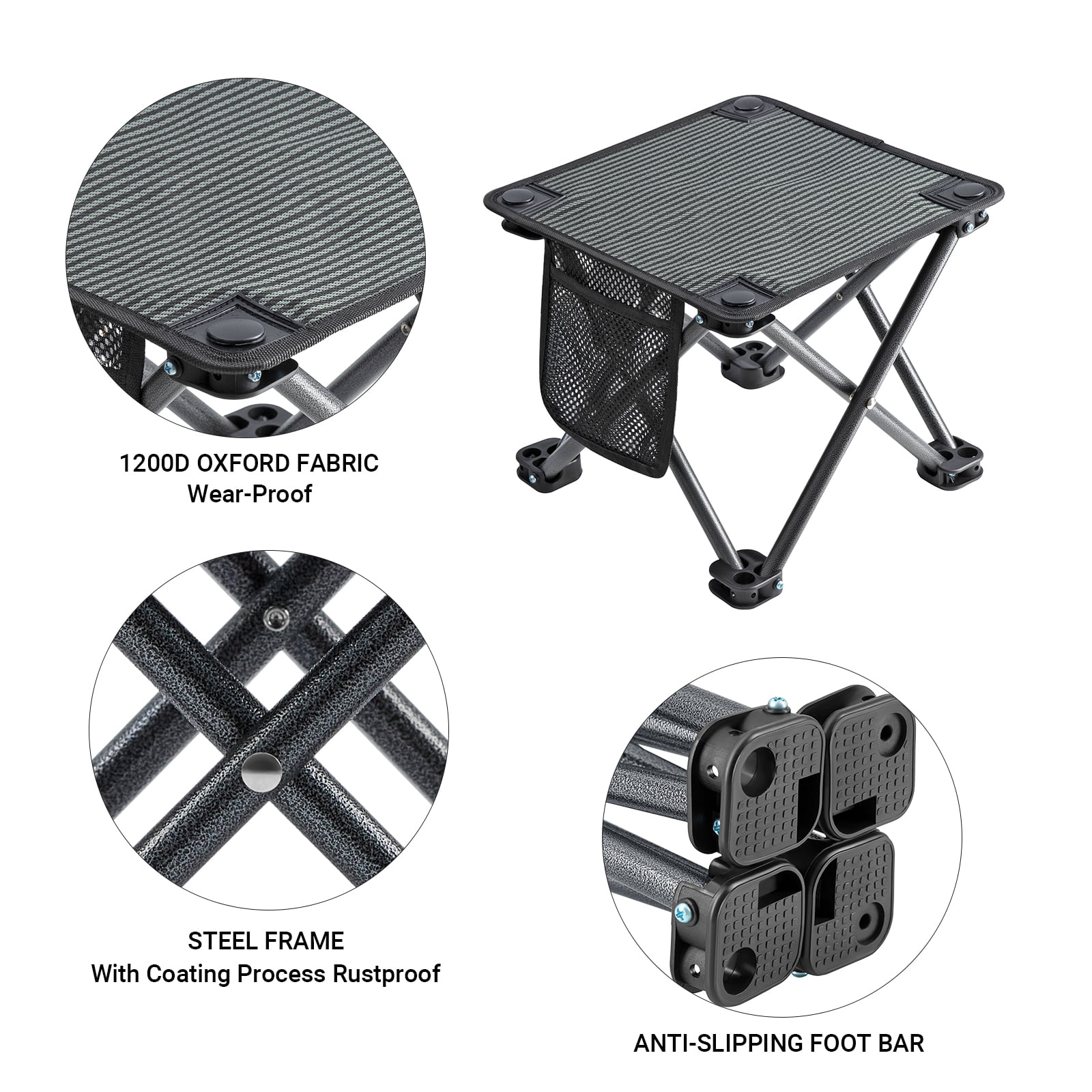 KingCamp Folding Camping Stools Storage Bag Lightweight Chair