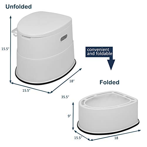 VINGLI Portable Toilet for Camping, Boat, Van, Emergency