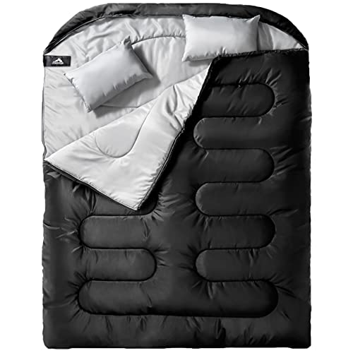 MEREZA XL Queen Size Double Sleeping Bag for Camping