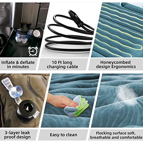 Umbrauto SUV Air Mattress Bed: 2024 Upgraded Flocking