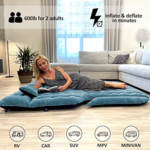 Umbrauto SUV Air Mattress Bed: 2024 Upgraded Flocking