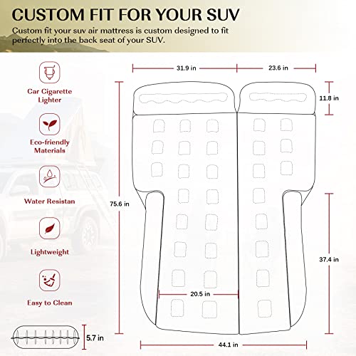 Thickened Inflatable SUV Air Mattress with pump