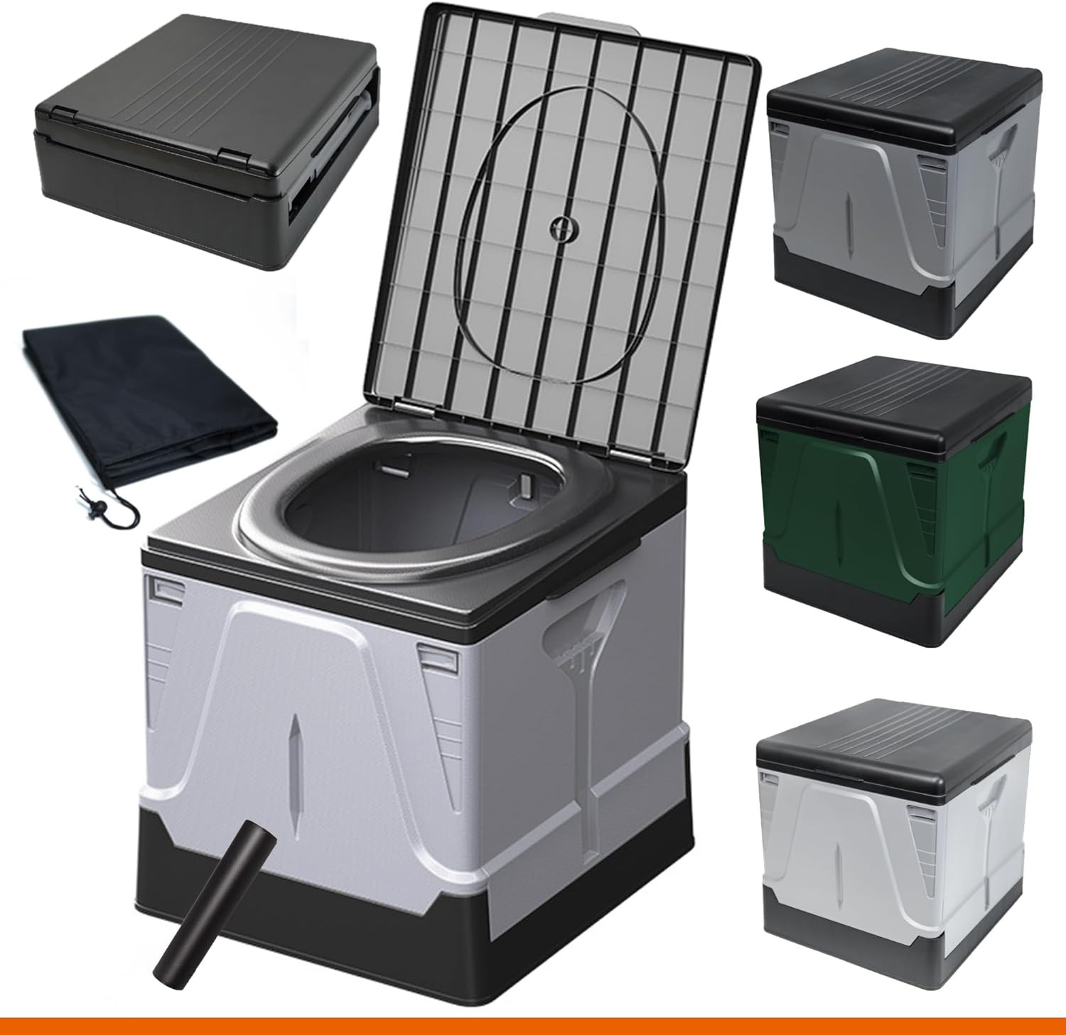 Portable Composting Camping Toilet with Biodegradable Bags