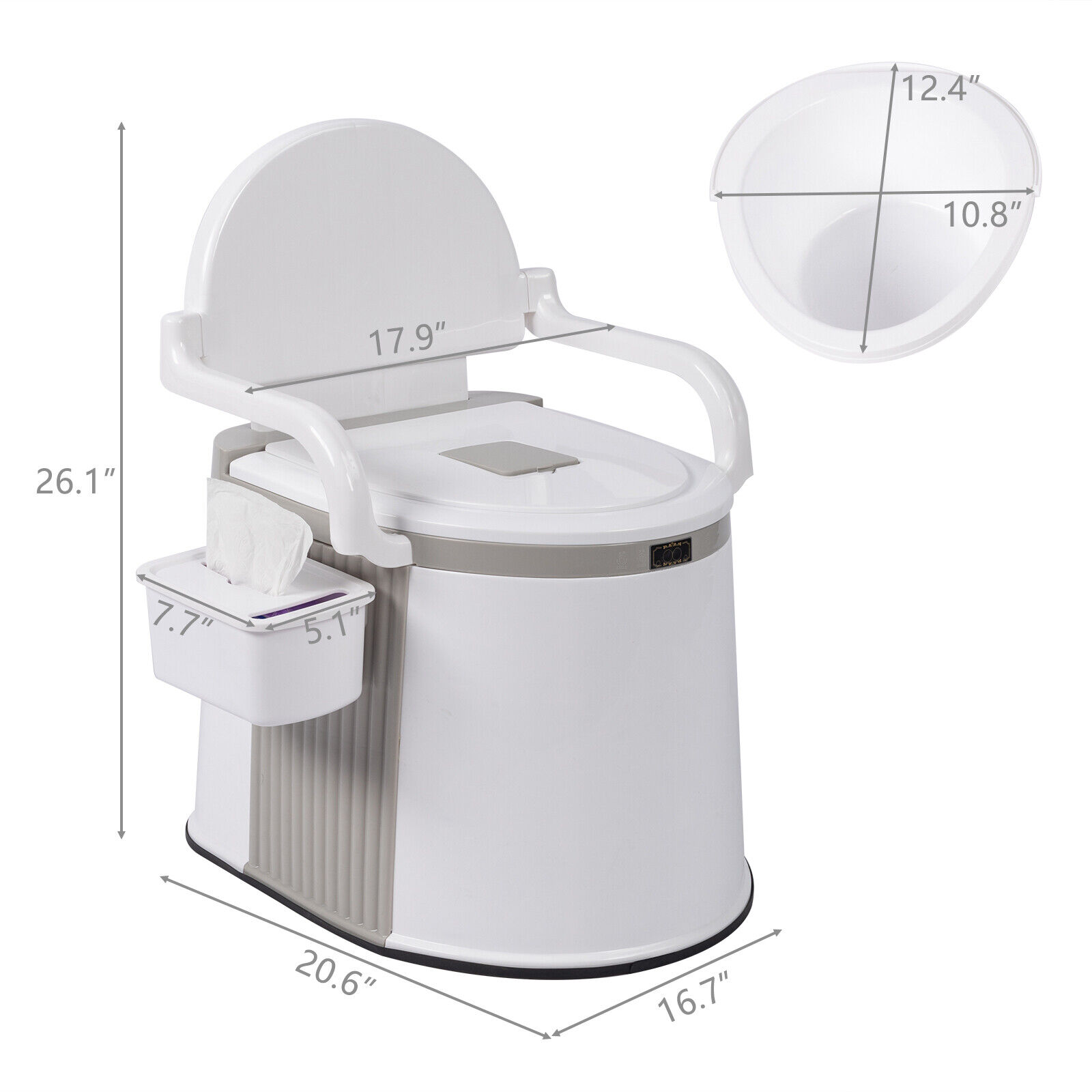 Portable Outdoor Composting Toilet for Camping, Travel, Fishing