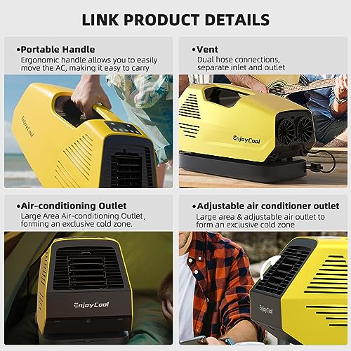 Portable Camping Tent Air Conditioner, Low Power Consumption