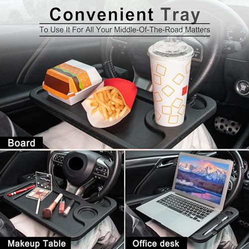 JUSTTOP Multipurpose Car Steering Wheel Desk for Travel