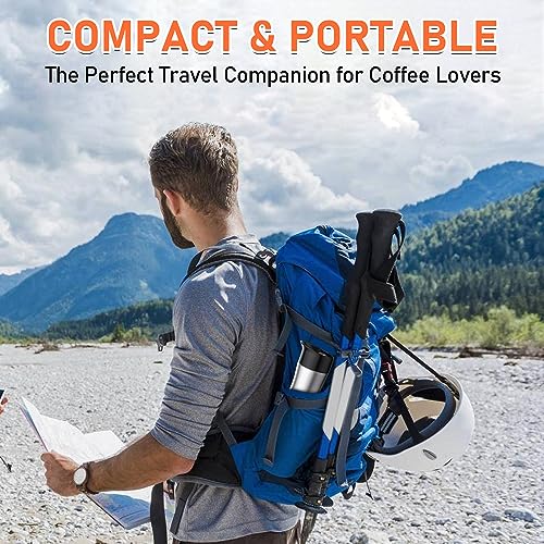 KreeySant Portable Coffee Maker, 3-In-1 for Travel