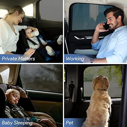 Breathable Mesh Car Window Sun Shades 2 Pack