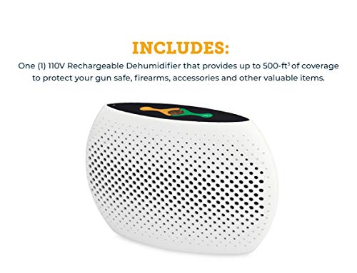 Large Rechargeable Dehumidifier for Gun Safes, Closets, Pantries