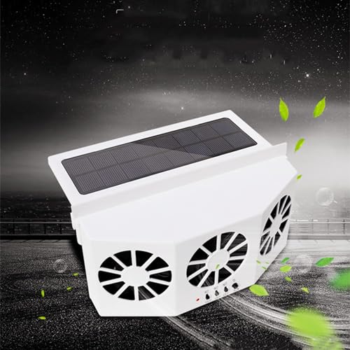 MYUOOT Portable Solar Car Window Fan提供车辆通风功能