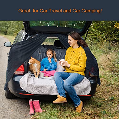 SUV Camping Tailgate Mesh Screen with Magnetic Tent