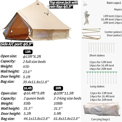 DANCHEL OUTDOOR B5 PRO Luxury Glamping Bell Tent