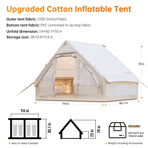 Luxury Inflatable Glamping Tent with Easy Setup