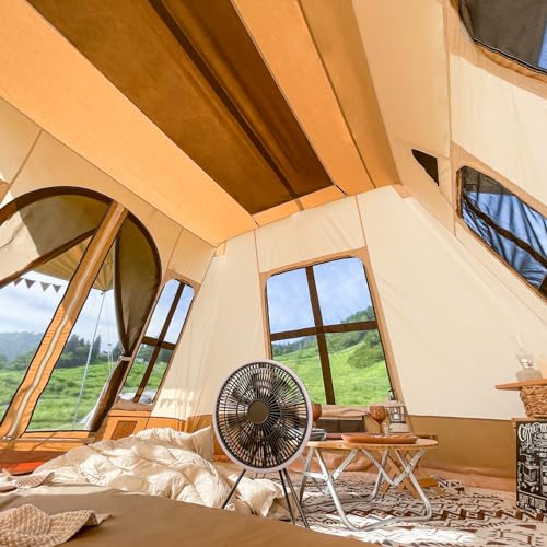 4 Season Canvas Tent for Family Glamping & Camping