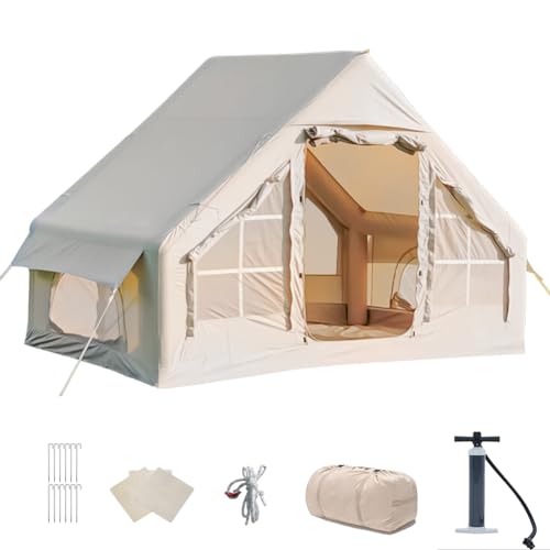 4 Person Inflatable Camping Tent, Waterproof, Easy Setup