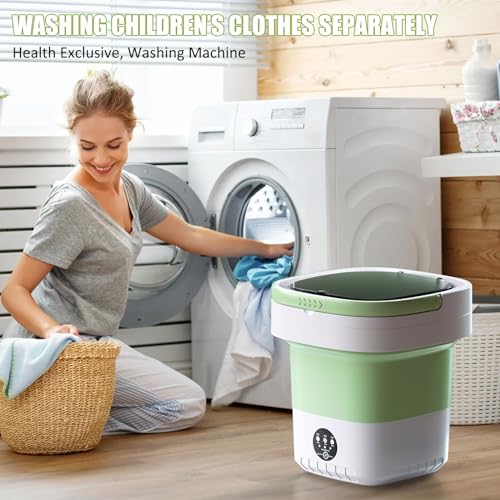 11L Upgraded Portable Mini Washing Machine for Camping
