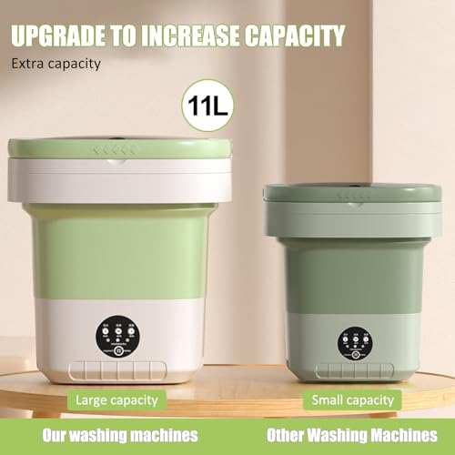 11L Upgraded Portable Mini Washing Machine for Camping
