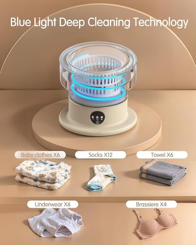Compact 10L Portable Mini Washing Machine for Camping