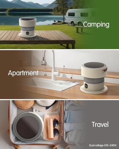 Compact 10L Portable Mini Washing Machine for Camping