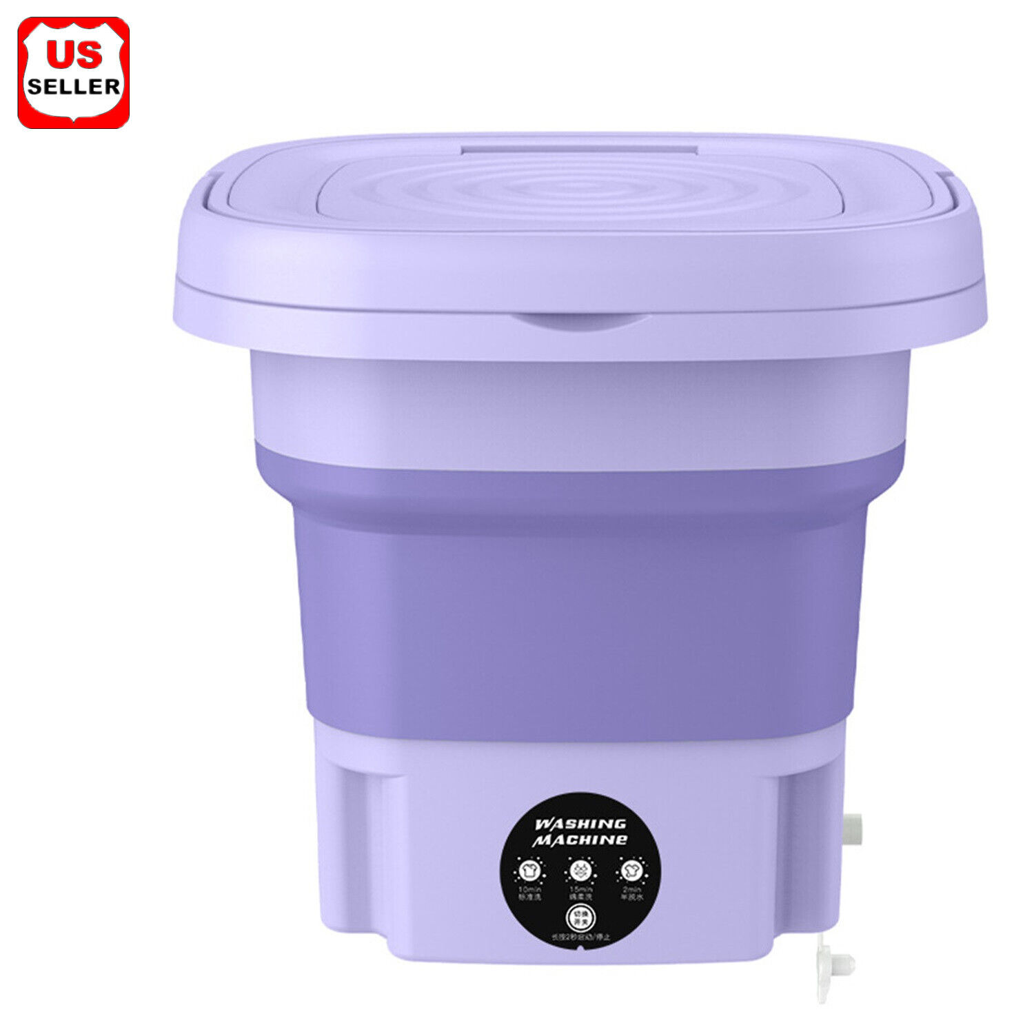 Portable Mini Washer and Spin Dryer for Camping