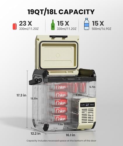 EENOUR D18 12V Portable Car Refrigerator and Freezer