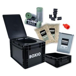 BOXIO Portable Camping Composting Toilet Kit, Made in Germany