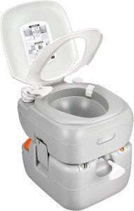 SereneLife Portable Camping Toilet, 5.8 Gallon Waste Tank