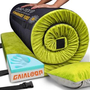 Gaialoop 3 Inch Memory Foam Camping Mattress Pad