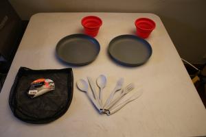 Ozark Trail Silicone Camping Mess Kit, 11 Piece