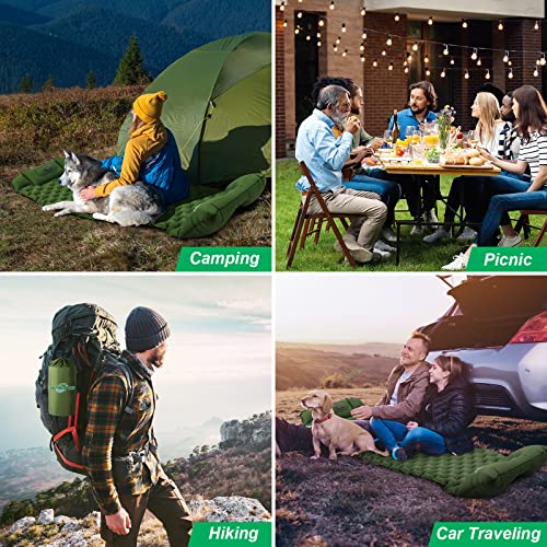 Ultralight Inflatable Sleeping Pad for Camping with Built-in Pump