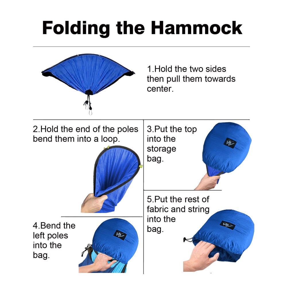 IC ICLOVER Camping Hammock Tent with Mosquito Net & Sunshade