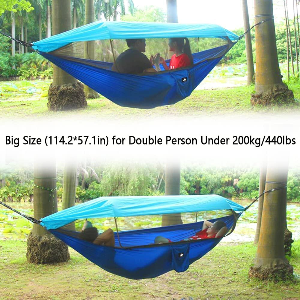 IC ICLOVER Camping Hammock Tent with Mosquito Net & Sunshade