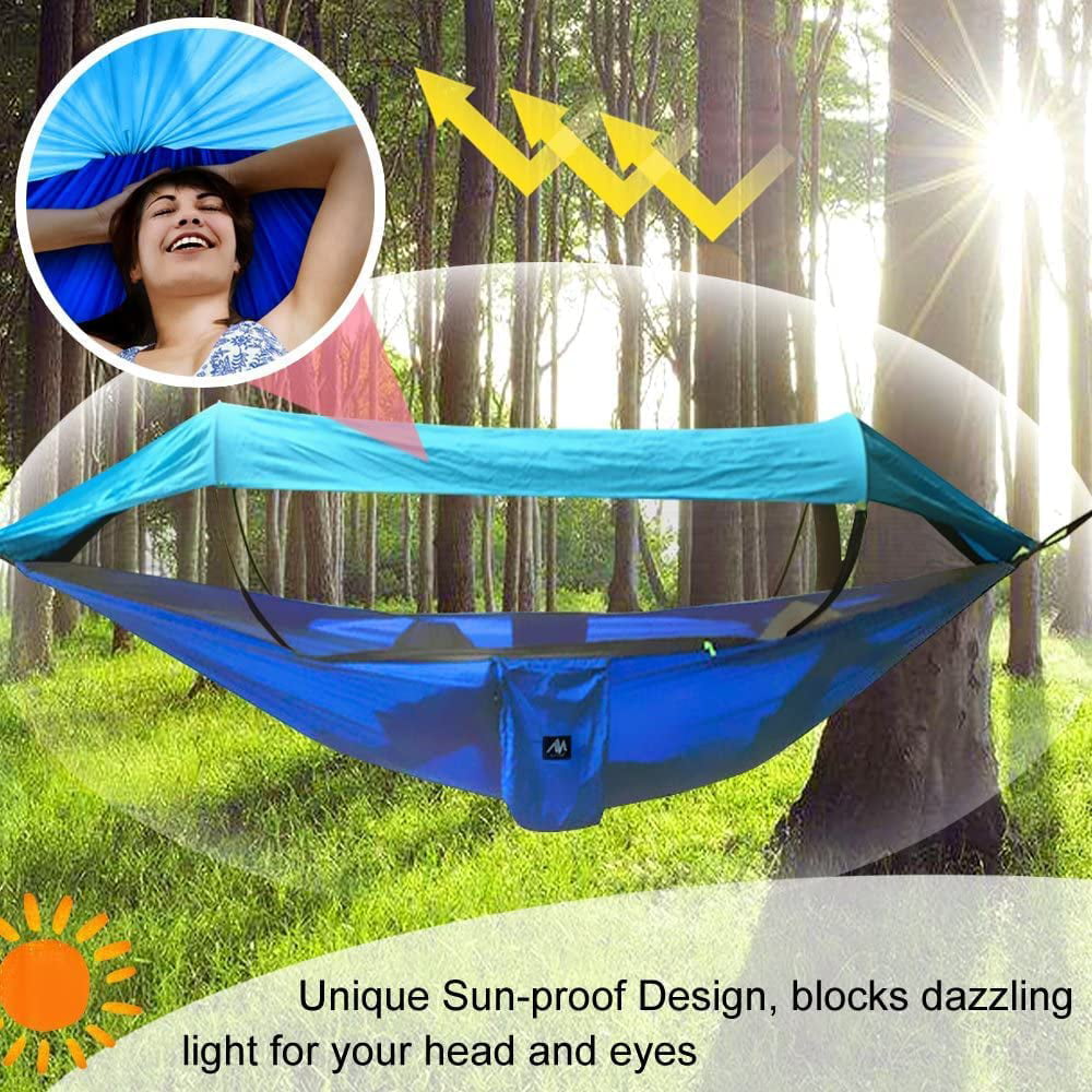 IC ICLOVER Camping Hammock Tent with Mosquito Net & Sunshade