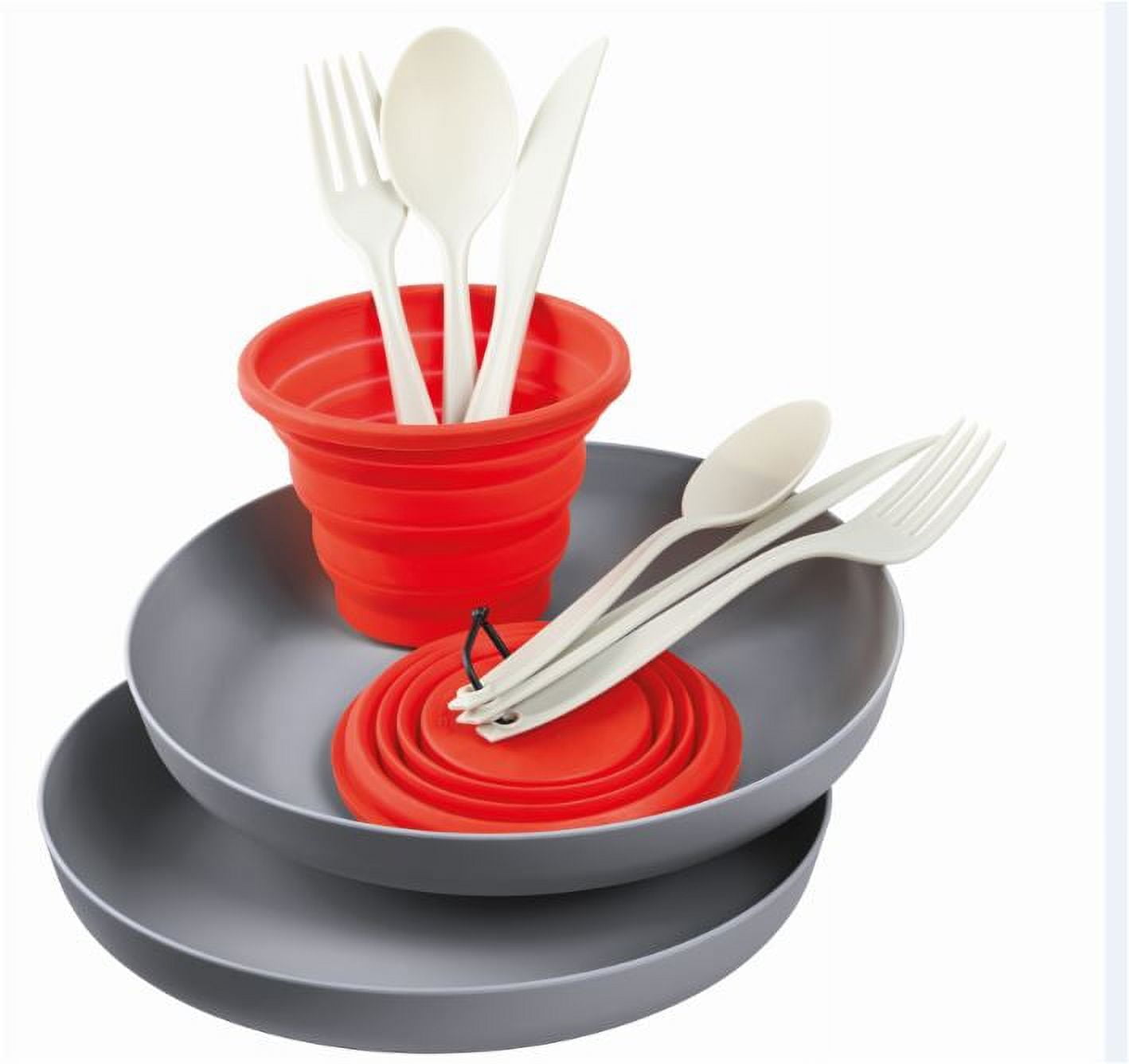 Ozark Trail Silicone Camping Mess Kit, 11 Piece