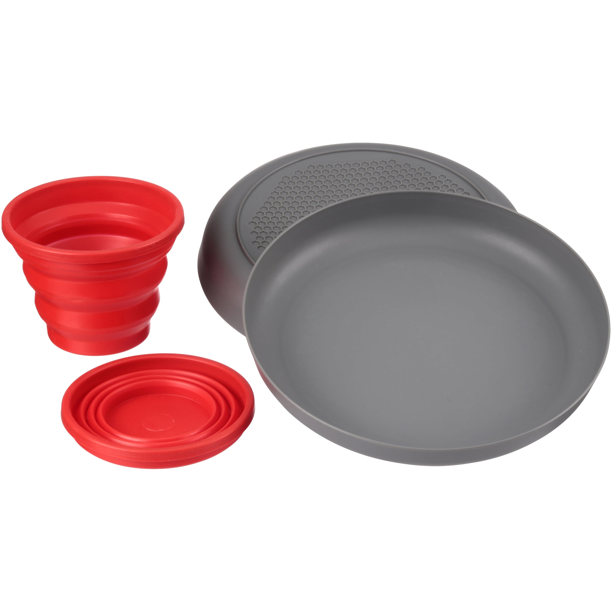 Ozark Trail Silicone Camping Mess Kit, 11 Piece