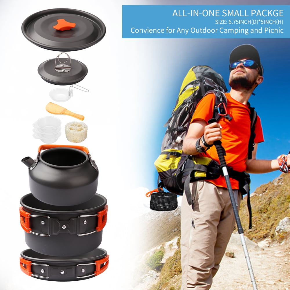 Gutsdoor Camping Cookware Set with Utensils and Storage