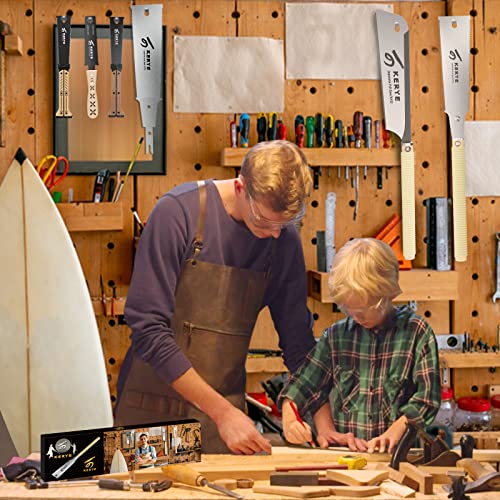 KERYE 9.5 Inch Japanese Ryoba Pull Saw