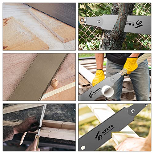 KERYE 9.5 Inch Japanese Ryoba Pull Saw