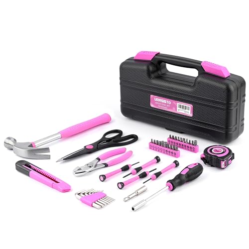 40-Piece Home Tool Kit for Woodworking - Pink