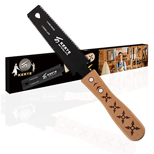 KERYE Mini Hand Saw, 6 Inch Japanese Pull Saw