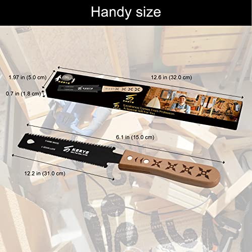 KERYE Mini Hand Saw, 6 Inch Japanese Pull Saw