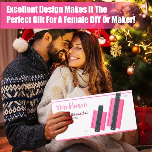 Pink Contour Gauge Profile Tool with Lock, 10+6inch