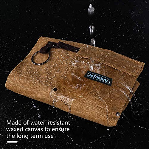 Canvas Woodworking Apron with Adjustable Cross-Back Strap