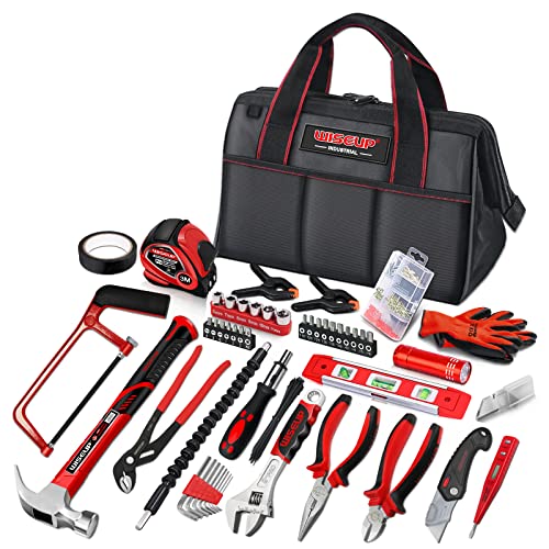 WISEUP Woodworking Tool Set with Storage Bag Gift