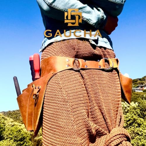 Women's Leather Gardening Tool Belt with Multiple Pockets